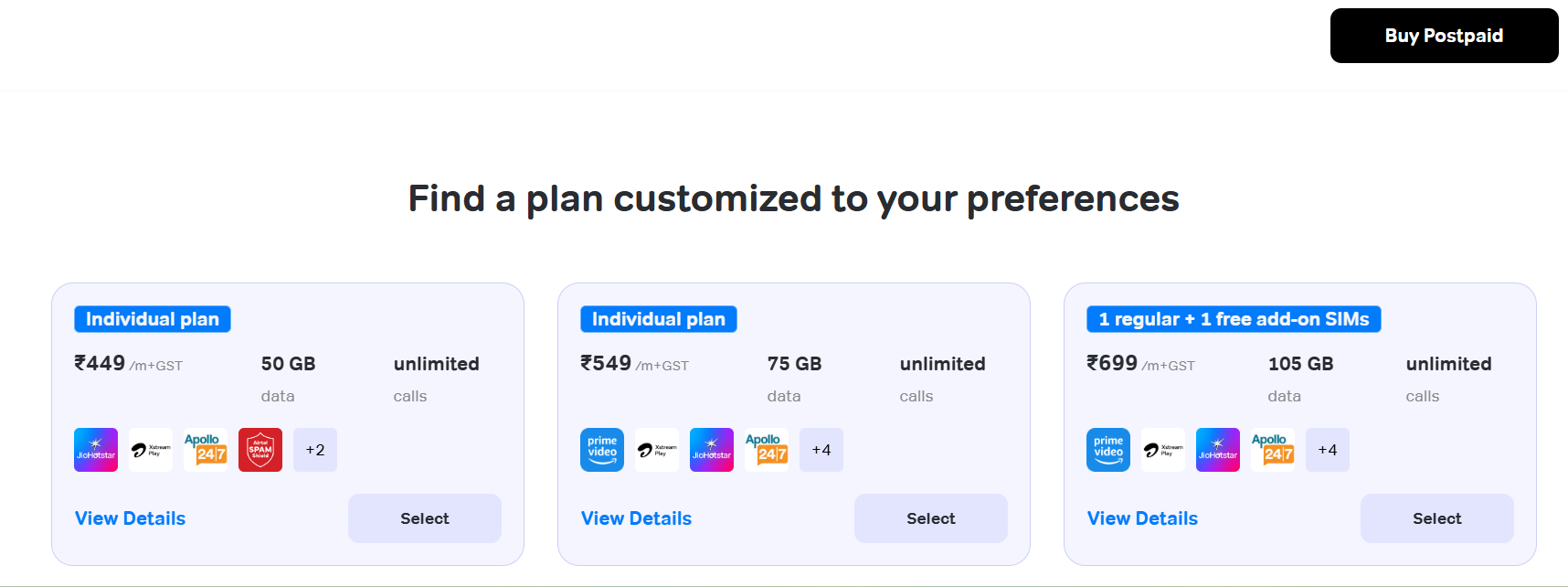 postpaid plan