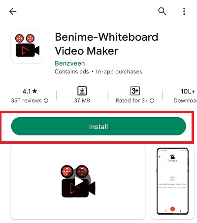 How to install Benime