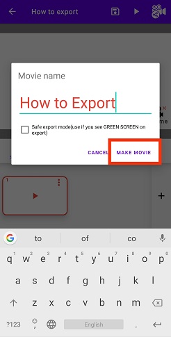 How to Export Video in Benime